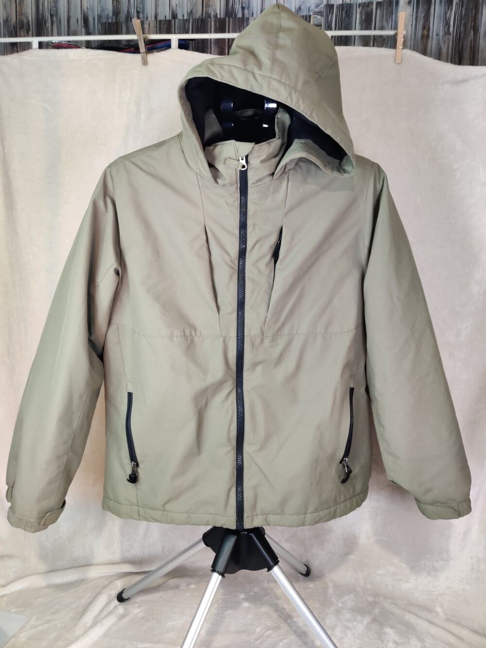 Swiss Tech Jacket Green Size XL Women's Fleece Lined Hooded